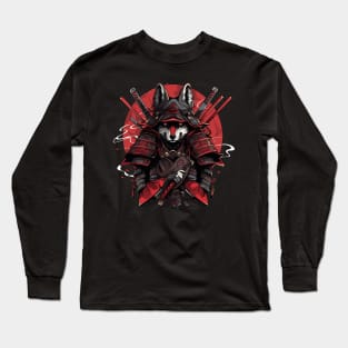 samurai fox Long Sleeve T-Shirt